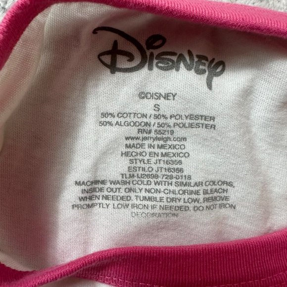 Disney Mickey Top Shirt Girls Size Small Rainbow Stripes Short Sleeves Vintage - Picture 9 of 10